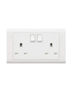 MK ESSENTIALS 13A DOUBLE SOCKET-MV2747WHI