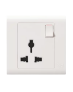 MK ESSENTIALS 16A SINGLE SOCKET MULTI STANDRED-MV24356