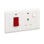 MK ESSENTIALS 45A DP SWITCH +13ASINGLESOCKET-MV5061WHI