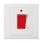 MK ESSENTIALS 45A DP SWITCH WITH NEON-MV5205WHI