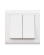 MK ESSENTIALS 2GANG 1WAY WIDE ROCKER-MV4782W1WHI