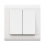MK ESSENTIALS 2GANG 2WAY WIDE ROCKER-MV4782WHI
