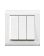 MK ESSENTIALS 3GANG 1WAY WIDE ROCKER-MV4783W1WHI