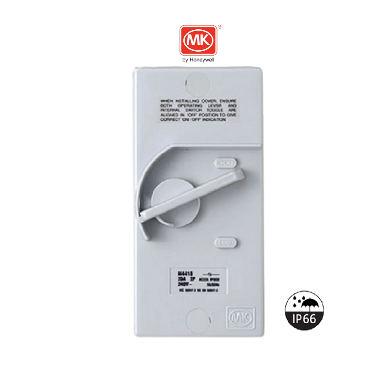25 (2) MK ELECTRIC 63A 2P ISOLATOR SWITCH IP66 M4421-22 - Image 1